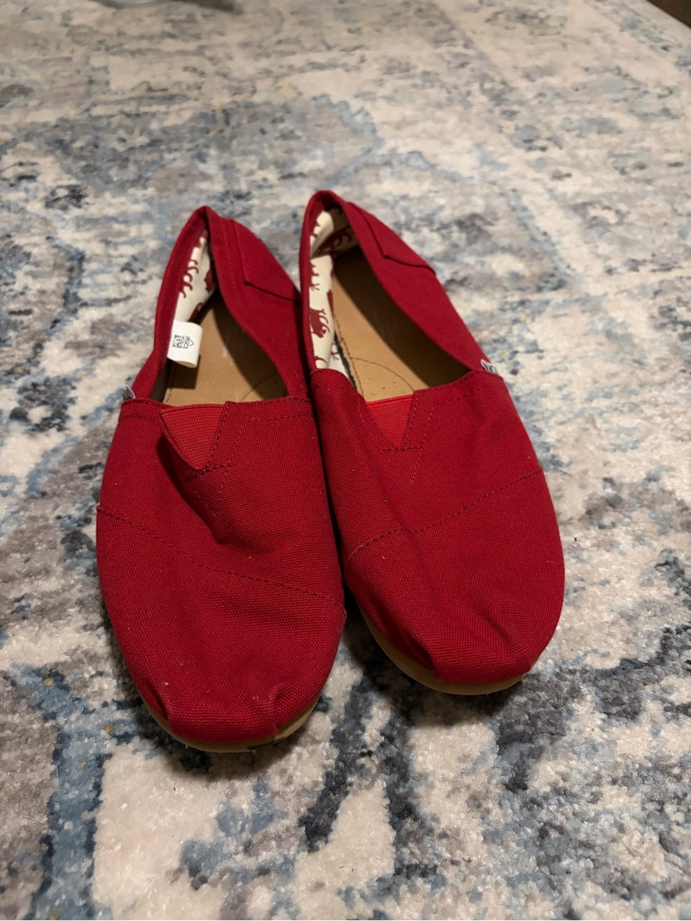Toms Red Slip-On Shoes